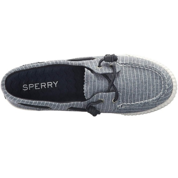 Sperry Shoes - SPERRY Blue and White Top Sider Sayel Away Sneaker Size 7.5